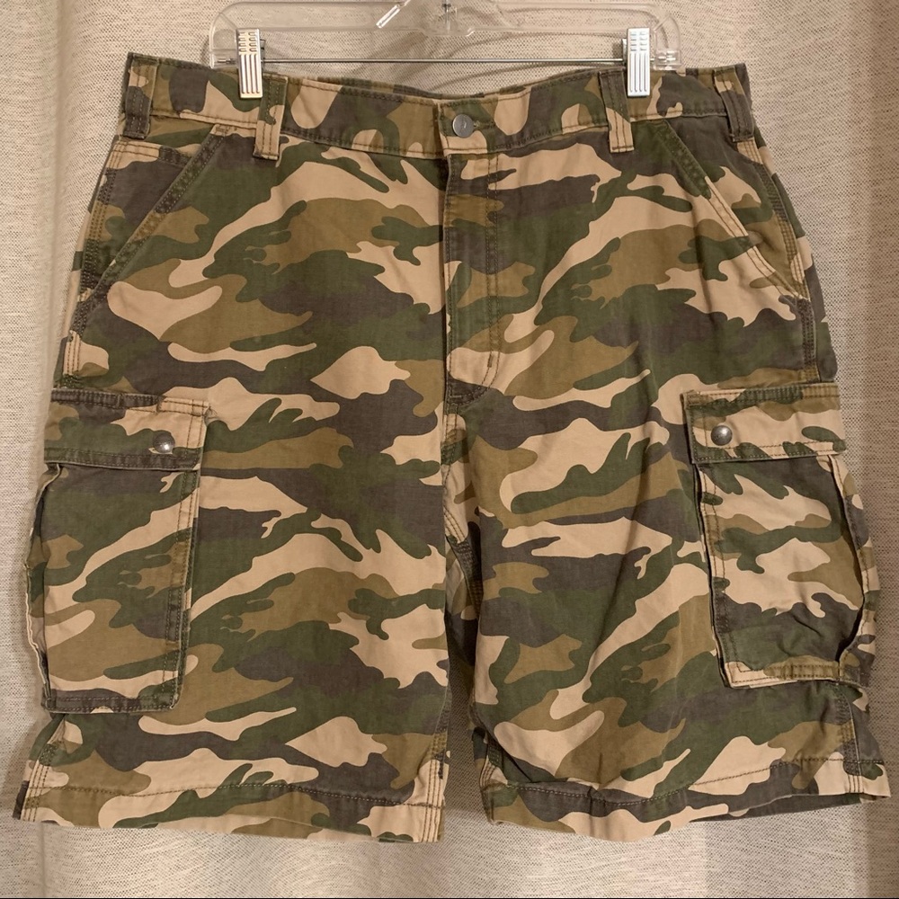 Carhartt cargo army shorts relaxed fit size 40